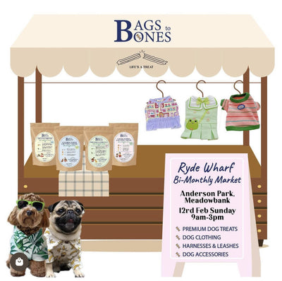 Join Us at the Ryde Wharf Bi-monthly Market This Sunday with Bagstobones! - Bags to Bones